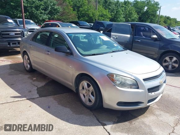 2012 Chevrolet Malibu 1LS with VIN 1G1ZB5E09CF179091, listed as a IAAI auction lot 42211117 with 158,420 mi miles and . Bid and sale history available at DreamBid. Image 1.