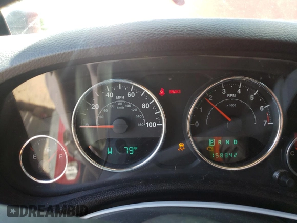 2012 Jeep Wrangler Sport with VIN 1C4GJWAG6CL114615, listed as a Copart auction lot 55355045 with 158,342 mi miles and Salvage title. Bid and sale history available at DreamBid. Image 9.