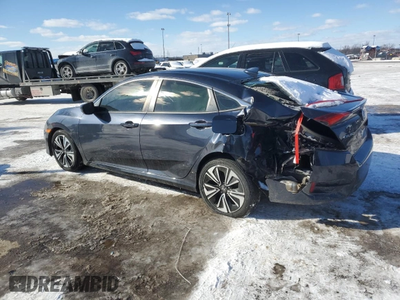 2018 Honda Civic EX-L z VIN JHMFC1F89JX018234, wystawiony jako Copart lot #45647985 z przebiegiem 126 239 mil mil oraz Czysty tytuł • Clean title. Historia ofert i sprzedaży dostępna na DreamBid. Obrazek 2.