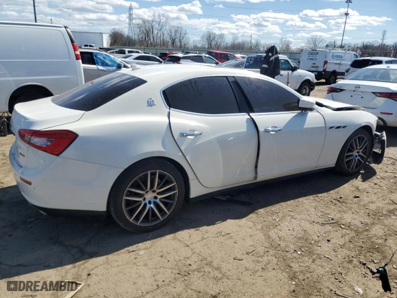 2014 Maserati Ghibli S Q4 with VIN ZAM57RTA2E1083387, listed as a Copart auction lot 53621465 with 0 mi miles and Salvage Title. Bid and sale history available at carsss.com. Image 3.