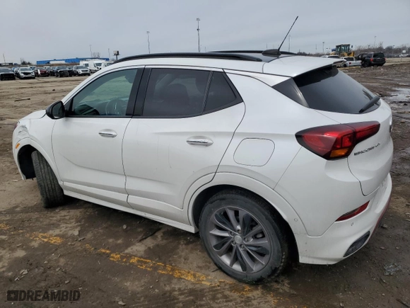 2021 Buick Encore GX Essence with VIN KL4MMFSL0MB122202, listed as a Copart auction lot 48409225 with 84,972 mi miles and Salvage Title. Bid and sale history available at carsss.com. Image 2.