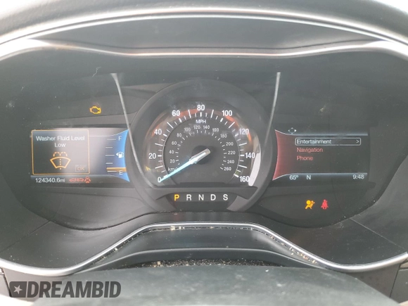 2017 Ford Fusion SE with VIN 3FA6P0H98HR175347, listed as a Copart auction lot 47828205 with 124,340 mi miles and Salvage Title. Bid and sale history available at DreamBid. Image 9.