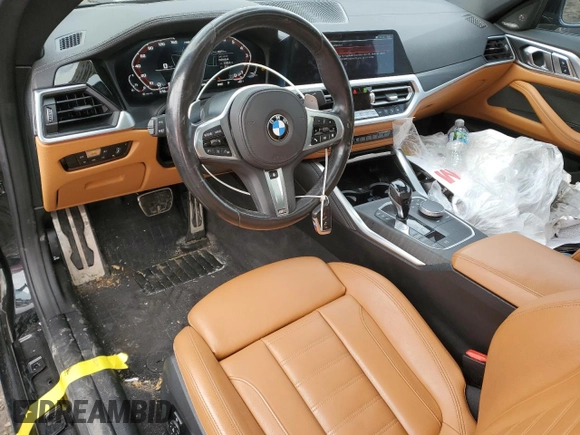 2021 BMW 4 Series M440i xDrive with VIN WBA13AR0XMCF64313, listed as a Copart auction lot 45716165 with 46,214 mi miles and Clean Title. Bid and sale history available at DreamBid. Image 8.