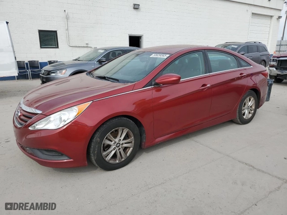 2014 Hyundai Sonata GLS with VIN 5NPEB4AC8EH862019, listed as a Copart auction lot 53639365 with 153,424 mi miles and Clean Title. Bid and sale history available at carsss.com. Image 1.