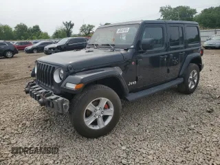 2019 Jeep Wrangler Unlimited Sport S with VIN 1C4HJXDN3KW636412, listed as a Copart auction lot 60407455 with 53,836 mi miles and Salvage title. Bid and sale history available at DreamBid. Image 1.