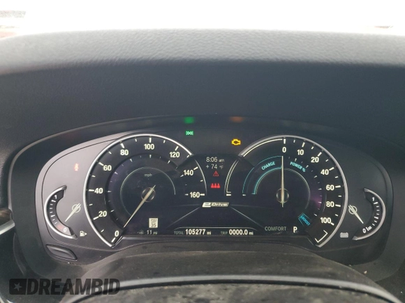 2018 BMW 5 Series 530e xDrive with VIN WBAJB1C58JB084292, listed as a Copart auction lot 51213575 with 105,277 mi miles and Clean title. Bid and sale history available at DreamBid. Image 9.
