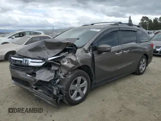 2020 Honda Odyssey EX z VIN 5FNRL6H55LB023488, wystawiony jako Copart lot #54519215 z przebiegiem 46 488 mil mil oraz Szkoda całkowita • Salvage title. Historia ofert i sprzedaży dostępna na DreamBid. Obrazek 1.