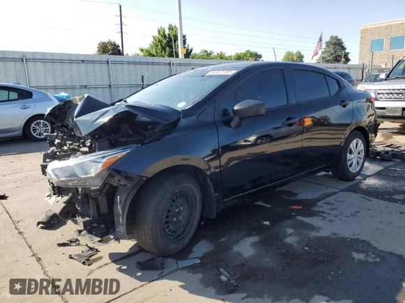 2023 Nissan Versa S with VIN 3N1CN8DV6PL818075, listed as a Copart auction lot 60322735 with 40,067 mi miles and Salvage title. Bid and sale history available at DreamBid. Image 1.
