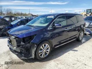 2018 Kia Sedona SX-L with VIN KNDME5C12J6379862, listed as a Copart auction lot 50161965 with 95,799 mi miles and Salvage Title. Bid and sale history available at carsss.com. Image 1.