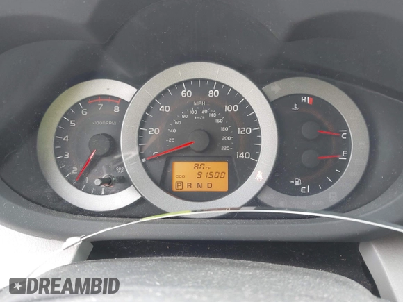 2012 Toyota RAV4 with VIN 2T3BF4DV4CW262544, listed as a IAAI auction lot 41874393 with 91,500 mi miles. Bid and sale history available at carsss.com. Image 7.