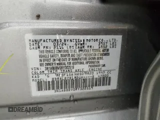 2024 Nissan Sentra S with VIN 3N1AB8BV0RY322519, listed as a Copart auction lot 57966785 with 18,780 mi miles and Clean title. Bid and sale history available at DreamBid. Image 12.