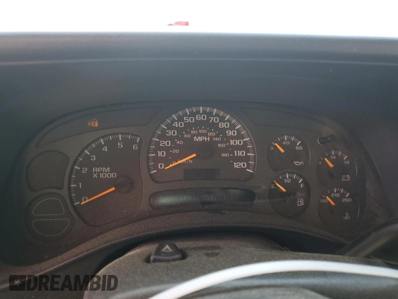 2005 Chevrolet Silverado 1500 Work Truck with VIN 1GCEC14X45Z226541, listed as a Copart auction lot 51903105 with 307,751 mi miles and Salvage Title. Bid and sale history available at carsss.com. Image 9.