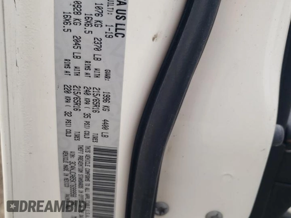 2019 Jeep Compass Sport with VIN 3C4NJCAB5KT699958, listed as a Copart auction lot 47625335 with Not provided miles and Non repairable. Bid and sale history available at DreamBid. Image 14.