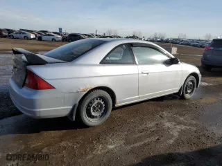 2002 Honda Civic LX with VIN 1HGEM225X2L814271, listed as a Copart auction lot 43064685 with 336,492 mi miles and Salvage Title. Bid and sale history available at carsss.com. Image 3.