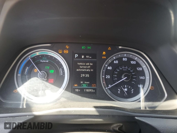 2020 Hyundai Sonata Hybrid Ultimate with VIN KMHL34JJ6LA012084, listed as a Copart auction lot 69891204 with 118,093 mi miles and Salvage Title. Bid and sale history available at carsss.com. Image 9.