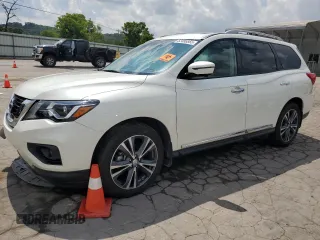 2017 Nissan Pathfinder Platinum with VIN 5N1DR2MM6HC902898, listed as a Copart auction lot 62486865 with 25,044 mi miles and Salvage title. Bid and sale history available at DreamBid. Image 1.