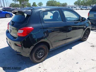 2017 Mitsubishi Mirage ES with VIN ML32A3HJ2HH017841, listed as a IAAI auction lot 42020596 with 112,959 mi miles. Bid and sale history available at carsss.com. Image 4.