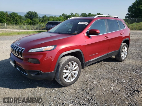 2014 Jeep Cherokee Limited z VIN 1C4PJMDS9EW291472, wystawiony jako Copart lot #61140905 z przebiegiem 138 930 mil mil oraz Szkoda całkowita • Salvage title. Historia ofert i sprzedaży dostępna na DreamBid. Obrazek 1.