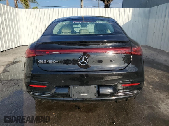 2022 Mercedes-Benz EQS with VIN W1KCG2DB9NA019296, listed as a Copart auction lot 52124734 with 4,651 mi miles. Bid and sale history available at carsss.com. Image 6.