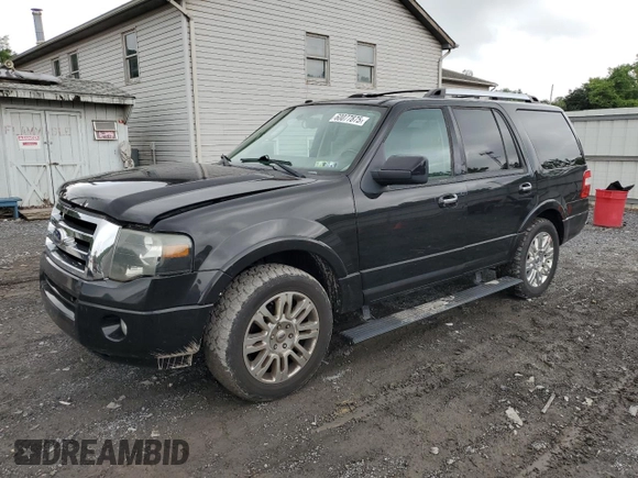 2011 Ford Expedition Limited with VIN 1FMJU2A57BEF27596, listed as a Copart auction lot 60077875 with 198,459 mi miles and Salvage title. Bid and sale history available at DreamBid. Image 1.