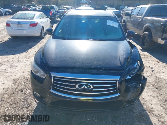 2014 Infiniti QX60 with VIN 5N1AL0MM0EC501867, listed as a IAAI auction lot 41157279 with 148,283 mi miles. Bid and sale history available at carsss.com. Image 13.