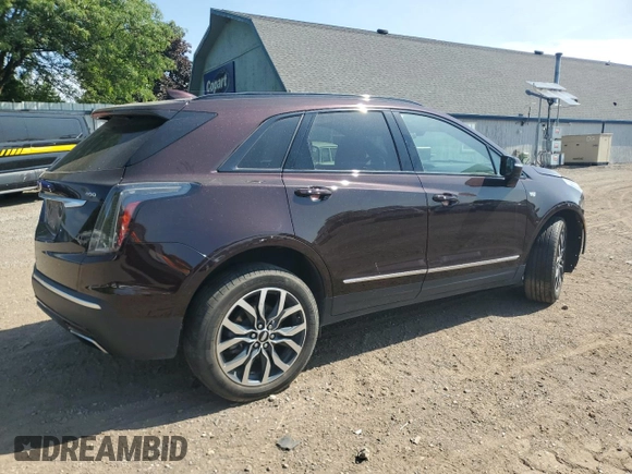 2021 Cadillac XT5 AWD Sport with VIN 1GYKNGRS8MZ152739, listed as a Copart auction lot 60675705 with 51,669 mi miles and Salvage title. Bid and sale history available at DreamBid. Image 3.