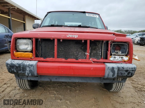 1999 Jeep Cherokee Sport with VIN 1J4FT68S2XL580915, listed as a Copart auction lot 50374875 with 286,276 mi miles and Salvage Title. Bid and sale history available at carsss.com. Image 5.