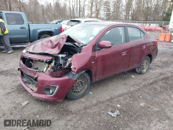 2018 Mitsubishi Mirage G4 SE with VIN ML32F4FJ1JHF06220, listed as a IAAI auction lot 41651964 with 122,837 mi miles. Bid and sale history available at carsss.com. Image 2.
