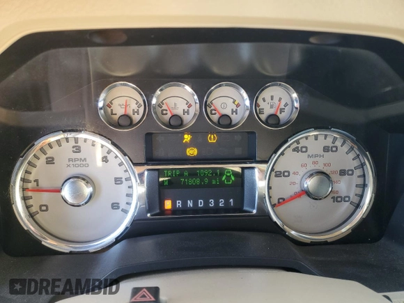 2009 Ford F-250 XL with VIN 1FTSX21Y19EA66321, listed as a Copart auction lot 48909585 with 71,808 mi miles and Clean title. Bid and sale history available at DreamBid. Image 9.