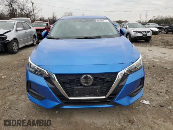 2021 Nissan Sentra SV with VIN 3N1AB8CV5MY247212, listed as a Copart auction lot 84419924 with 71,905 mi miles and Salvage Title. Bid and sale history available at carsss.com. Image 5.