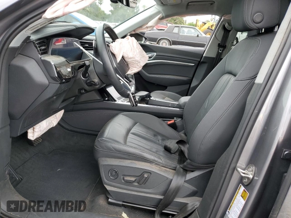 2021 Audi e-tron Premium with VIN WA1AAAGE7MB023112, listed as a Copart auction lot 63358503 with 16,944 mi miles. Bid and sale history available at carsss.com. Image 7.