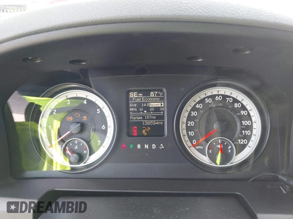 2014 Ram 1500 SLT z VIN 1C6RR6GT1ES184562, wystawiony jako IAAI lot #41583461 z przebiegiem 138 594 mil mil oraz . Historia ofert i sprzedaży dostępna na DreamBid. Obrazek 7.