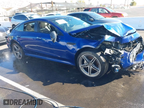 2021 Mercedes-Benz AMG GT 43 with VIN W1K7X5KBXMA038329, listed as a IAAI auction lot 39996727 with Not provided miles and . Bid and sale history available at DreamBid. Image 1.