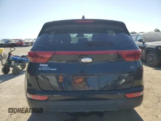 2018 Kia Sportage EX with VIN KNDPN3AC1J7384535, listed as a Copart auction lot 56664255 with 109,560 mi miles and Salvage title. Bid and sale history available at DreamBid. Image 6.