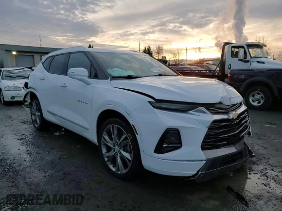 2019 Chevrolet Blazer Premier with VIN 3GNKBFRS9KS700290, listed as a Copart auction lot 87919295 with 58,191 mi miles and Salvage title. Bid and sale history available at DreamBid. Image 12.