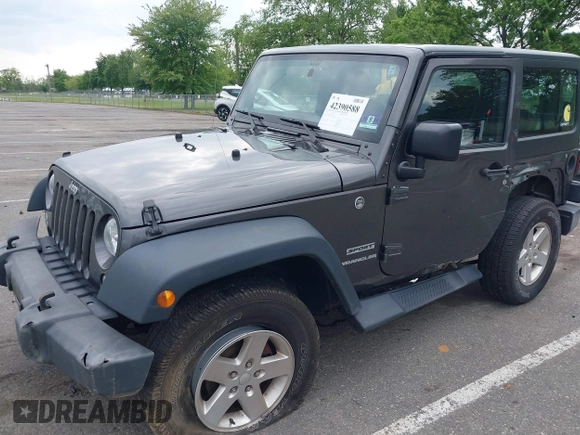 2016 Jeep Wrangler Willys Wheeler with VIN 1C4GJWAG2GL318981, listed as a IAAI auction lot 42390588 with 131,559 mi miles and . Bid and sale history available at DreamBid. Image 18.