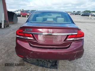 2015 Honda Civic Sedan LX with VIN 19XFB2F52FE059814, listed as a IAAI auction lot 40413705 with 91,506 mi miles. Bid and sale history available at carsss.com. Image 16.