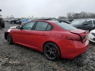 2019 Alfa Romeo Giulia Ti Sport with VIN ZARFANBN5K7608769, listed as a Copart auction lot 48581974 with 0 mi miles and Salvage Title. Bid and sale history available at carsss.com. Image 2.