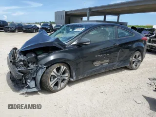2013 Hyundai Elantra Coupe GS PZEV with VIN KMHDH6AE6DU014924, listed as a Copart auction lot 63874694 with 0 mi miles and Salvage Title. Bid and sale history available at carsss.com. Image 1.