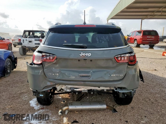 2023 Jeep Compass Limited с VIN 3C4NJDCN7PT522669, выставлен на аукционе Copart как лот 58012955 с пробегом 25 061 миль миль и Списание • Salvage title. История ставок и продаж доступна на DreamBid. Изображение 6.