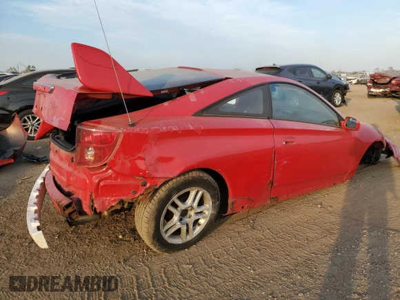 2003 Toyota Celica GT with VIN JTDDR32T730166231, listed as a Copart auction lot 74441834 with 187,022 mi miles and Salvage Title. Bid and sale history available at carsss.com. Image 3.