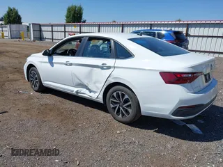 2024 Volkswagen Jetta S with VIN 3VW5M7BU6RM058267, listed as a IAAI auction lot 42762187 with 27,588 mi miles and . Bid and sale history available at DreamBid. Image 3.