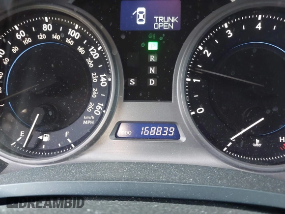 2007 Lexus IS with VIN JTHBK262572057489, listed as a IAAI auction lot 41996856 with 168,839 mi miles. Bid and sale history available at carsss.com. Image 7.