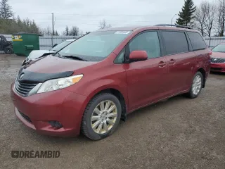 2012 Toyota Sienna LE with VIN 5TDJK3DCXCS035649, listed as a Copart auction lot 51538405 with 235,256 mi miles and Clean Title. Bid and sale history available at carsss.com. Image 1.