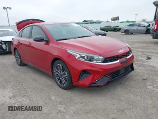 2024 Kia Forte GT-Line with VIN 3KPF54AD8RE800716, listed as a IAAI auction lot 41743373 with 9,667 mi miles. Bid and sale history available at carsss.com. Image 1.