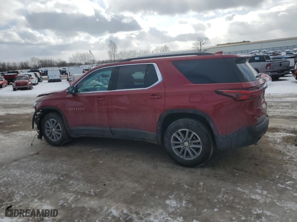 2022 Chevrolet Traverse LT Cloth with VIN 1GNEVGKW8NJ157091, listed as a Copart auction lot 89174845 with 34,154 mi miles and Non Repairable. Bid and sale history available at carsss.com. Image 2.