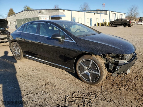 2023 Mercedes-Benz EQE with VIN W1KEG1CB4PF024240, listed as a Copart auction lot 78620484 with 24,688 mi miles and Salvage Title. Bid and sale history available at carsss.com. Image 4.