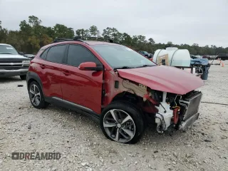 2021 Hyundai Kona Ultimate with VIN KM8K53A55MU609472, listed as a Copart auction lot 84426934 with 43,071 mi miles and Salvage Title. Bid and sale history available at carsss.com. Image 4.
