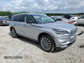 2021 Lincoln Aviator Reserve with VIN 5LM5J7XC9MGL15512, listed as a Copart auction lot 58562285 with 22,130 mi miles and Salvage title. Bid and sale history available at DreamBid. Image 4.