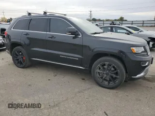 2015 Jeep Grand Cherokee Summit with VIN 1C4RJFJM7FC227296, listed as a Copart auction lot 76592514 with 144,095 mi miles and Salvage Title. Bid and sale history available at carsss.com. Image 4.